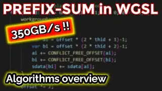 [NVL #42] Tutorial: Overview on prefixsum algorithms in WGSL