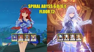 Spiral Abyss 6.0/6.1 F12 C0 Lauma Nilou and C0 Skirk | Genshin Impact