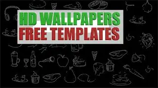 FREE Animated Background HD live streaming Chalk Draw Elements Doodle Elements (Motion Graphics)