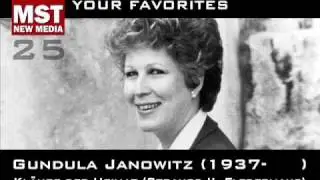 Part II - Your Favorites: GUNDULA JANOWITZ
