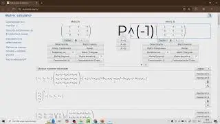 Herramienta para calcular matrices online