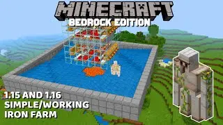 Simple 1.15/1.16 Iron Farm: Minecraft Bedrock