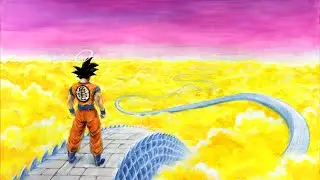 Goku on Snakeway ( Acrylic Speed Painting )