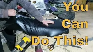 Re-cover Quad bike/Dirtbike seats at virtually no cost