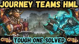 3 Gems of War Journey Event Teams High Mid Low plus 2 Wild Plains Underspire Teams High Low 2025