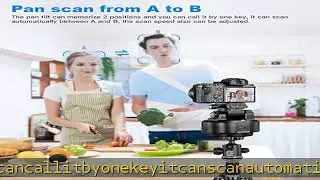 Soonpho M6 Auto Face Tracking Motorized Rotating Panoramic Tripod Head,AI Smart Face Body Tracking