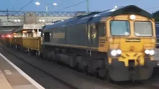 Freightliner Class 66s 66549 & 66599 Top & Tail JNA Falcon Ballast Wagons @ Milton Keynes 22/6/22