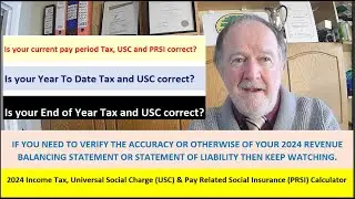 How to Calculate 2024 Income Tax, USC and PRSI.