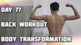 Day 77 | Back Workout | Body Transformation | Home Workout | Saurabh Nagar