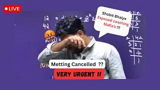 Meeting on 4 January Cancelled??😱| Live Streaming?🎥| Shobhit Bhaiya Controversy😰| IIT & JEE Mafia |