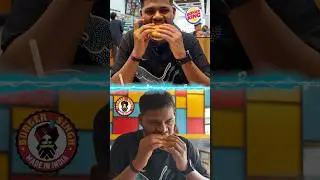 Burger King Vs Burger Singh || Challenge 🔥😍  #challenge #foodchallenge #viral #shorts