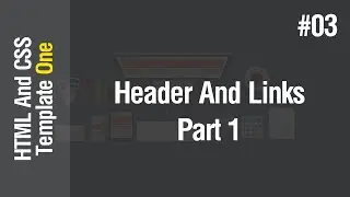 [Arabic] HTML & CSS Template One 2021 - #03 - Create Header And Links Part 1