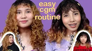 EASY CURLY/WAVY HAIR ROUTINE | CGM Philippines | Realistic Results on Damaged Hair | 2 PRODUCTS