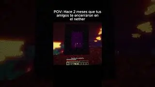 POV: TUS AMIGOS TE ENCIERRAN EN EL NETHER Y REGRESAS... #minecraft #minecraftshorts #minecraftmemes