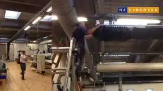 Nem montage af tekstilkanaler med SafeSlider