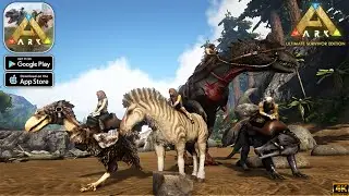 ARK: Ultimate Mobile Edition (Snapdragon 870) Max Graphics Gameplay walkthrough (Android/iOS)