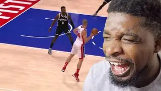 NBA plays but they get increasingly more like streetball