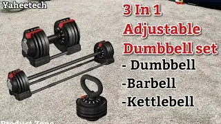 Гантели Adjust Dumbbells 3 в 1 &mdash; гантели, штанга и гиря! Yaheetech #обзор #тренировка #productzone
