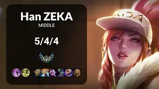 Han Zeka Akali vs Galio MIDDLE - KR CHALLENGER Patch 15.4