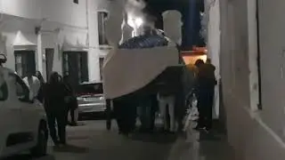 Ensayo Hdad Jesús Caído de Osuna con el acompañamiento de la banda 2019