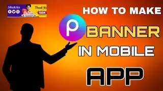 How to make bennar in mobile app #PicsArt 