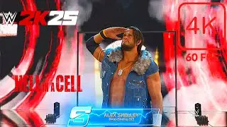 Wwe 2k25 | Roman Reigns vs Alex Shelley | Hell in a Cell Match | Legend Difficulty | 4k60Fps |⭐⭐