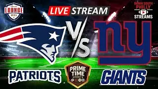 🔴 LIVE: Patriots vs Giants | Monday Night Football Battle | Prime Time Sports