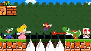 Super Mario Bros., but All Characters SAVE Mario
