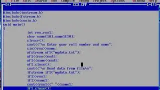Write a program to read your name and roll number from keyboard and write
