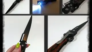 Martello Technology ® AK47 Rifle Shaped  Folding Blade Knife