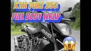 KTM DUKE250 FULL BODY WRAP | BEST DUKE250 MODIFIED | KTM DUKE WRAP | GEARHEADS CUSTOM VLOGS