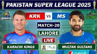 PSL LIVE : KARACHI KINGS vs MULTAN SULTANS MATCH 20 LIVE COMMENTARY | KK vs MS LIVE