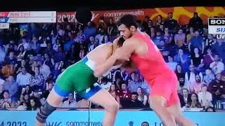 Deepak punia won gold medal#commerwelth 2022 agaist pakistan