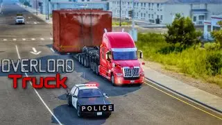 ✅American Truck Simulator - Delivery OF Trailer with Police #ats #ets2 #truckgaming #gameplay #truck