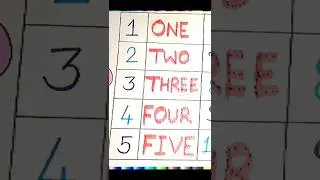 Number spelling || learn spelling 1 to 10 #123 #123 spelling