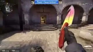 Counter Strike: Global Offensive Gut Knife Fade Gameplay