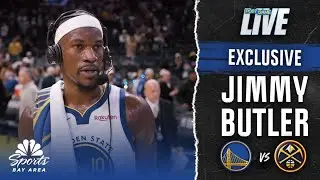 Jimmy Butler scores 21 points in Warriors' home-opener overtime win vs. Nuggets