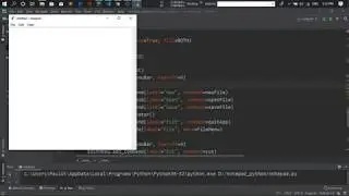 Developed notepad with Tkinter - python
