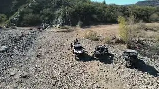 SXS Trail Riding West of the 17 at Table Mesa, AZ