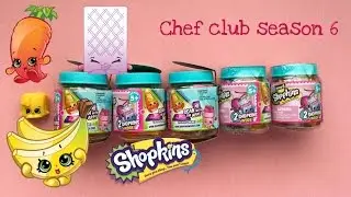 shopkins season 6 blind bag unboxing chef club