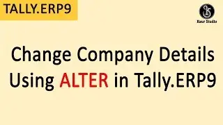 Alter Company Details in Tally.ERP9 in Hindi | How to Change Company Details in Tally.ERP9