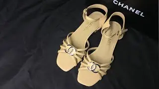 Chanel Lambskin Crystal CC Sandals Review From Supkicks