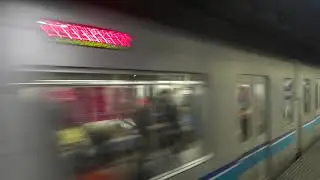 Tokyo Metro 05N Series (Mitsubishi IGBT-VVVF) - Departing Otemachi Stn (Tozai Line) 営団05N系電車 (13次車)