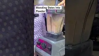 Blending Dehydrated Dates into Powder #vitamix #recipe #howto #viralshort #viral #healthy #blender