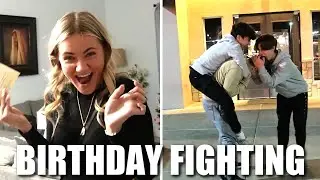 BROTHERS FIGHTING on SISTER'S 18th BIRTHDAY | ASHLYNN SHOPPING ON HER 18th BIRTHDAY (PRESENTS)