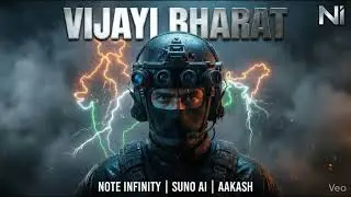 VIJAYI BHARAT |OFFICIAL WAR ANTHEM|INDIA'S WAR CRY 🇮🇳|SANSKRIT DRILL RAP|NOTE INFINITY|SUNO AI|AKASH