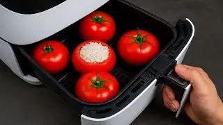 I put 5 tomatoes in the air fryer — you’ll definitely want to try this!