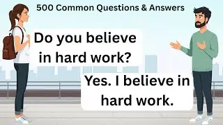 500 Common Questions & Answers | English Speaking Practice for Beginners Daily English Conversation