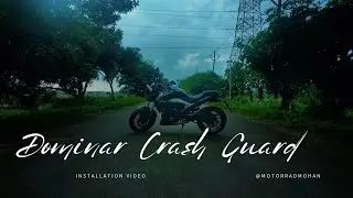 Dominar Crash Guard Installation | #TheBlackBison @MotorradMohan #Mototorque #Dominar400 #crashguard