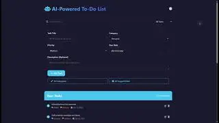 AI-Powered To-Do List App Using HTML, CSS and JavaScript with Source Code